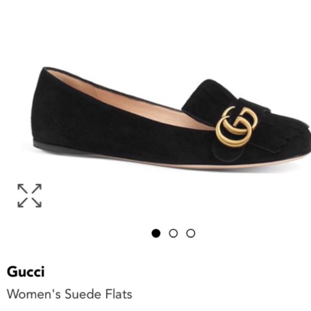 Women’s Gucci suede loafers shoes